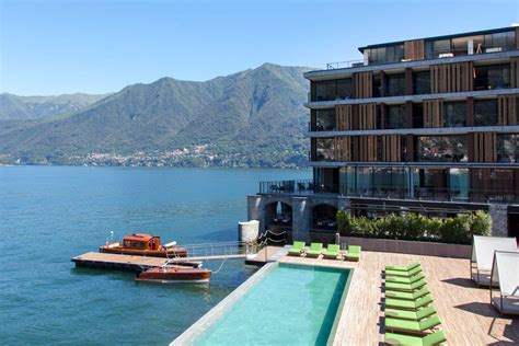 lido con piscina lago di como